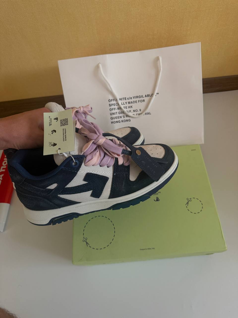 Off-White Out Of Office (000) Navy/White.REPLICA
