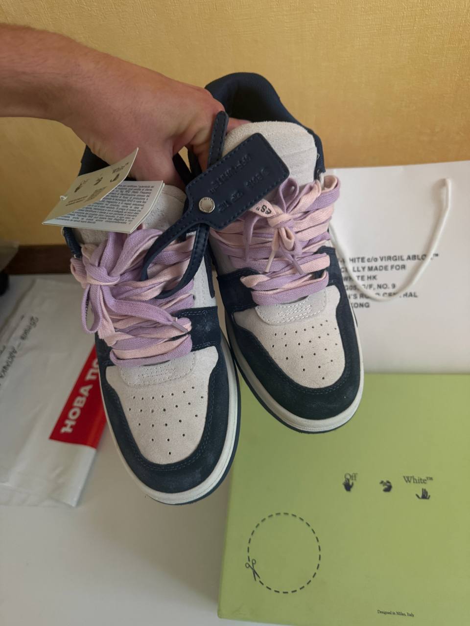 Off-White Out Of Office (000) Navy/White.REPLICA